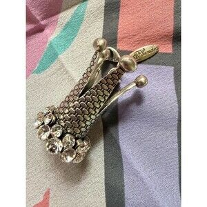 c. 2017 Plunder Design Crown Crystal Keychain Charm